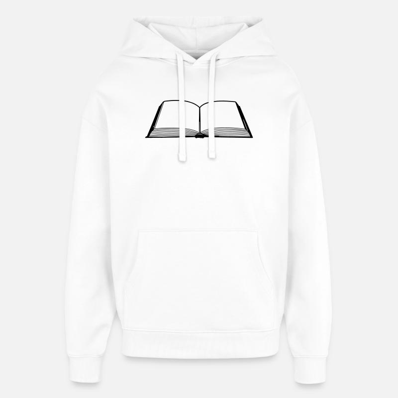 Empty book - Oversized Unisex Hoodie by Stanley/Stella - white