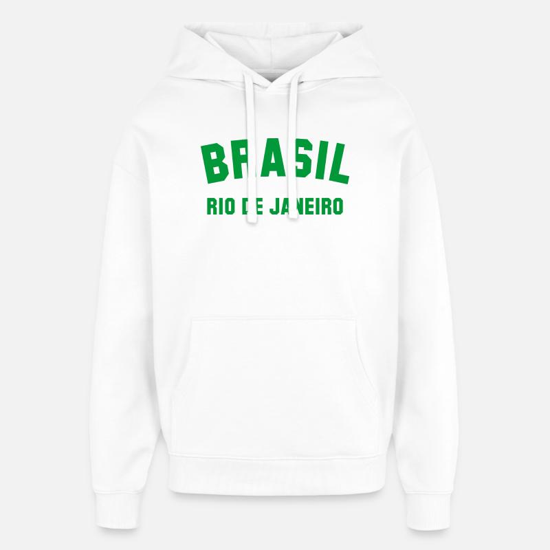 RIO DE JANEIRO, BRÉSIL - Sweat à capuche unisexe Stanley/Stella Oversized - blanc