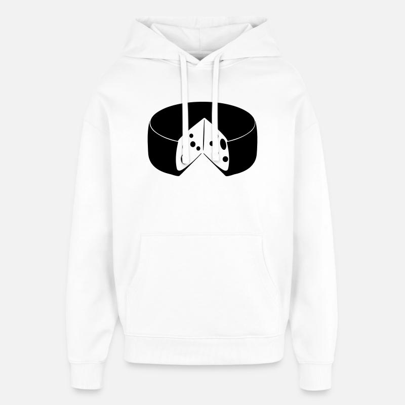 Fromage avec découpe - Sweat à capuche unisexe Stanley/Stella Oversized - blanc