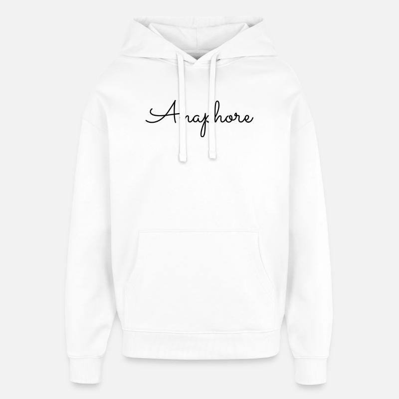 Anaphore - Sweat à capuche unisexe Stanley/Stella Oversized - blanc