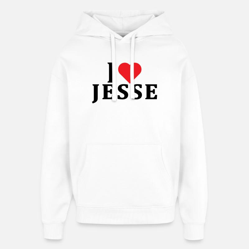 t-shirt J’aime Jesse idée cadeau t-shirt - Sweat à capuche unisexe Stanley/Stella Oversized - blanc