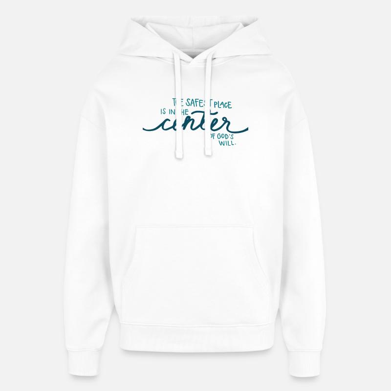 Der sicherste Ort - Oversized Unisex Hoodie von Stanley/Stella - Weiß