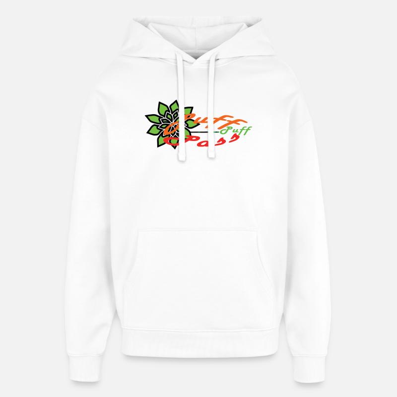 Puff-Puff-Pass !!! - Sweat à capuche unisexe Stanley/Stella Oversized - blanc