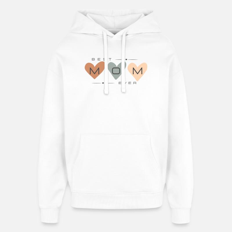 Meilleure maman de tous les temps - Sweat à capuche unisexe Stanley/Stella Oversized - blanc