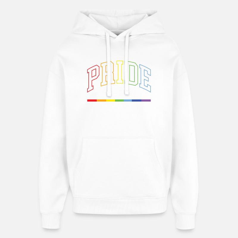 Fierté LGBTQ+. L’amour est l’amour - Sweat à capuche unisexe Stanley/Stella Oversized - blanc