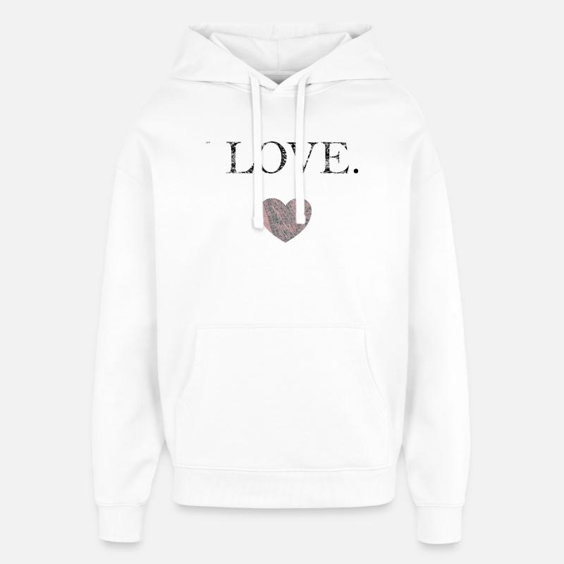 FOR HER - Oversized Unisex Hoodie by Stanley/Stella - white
