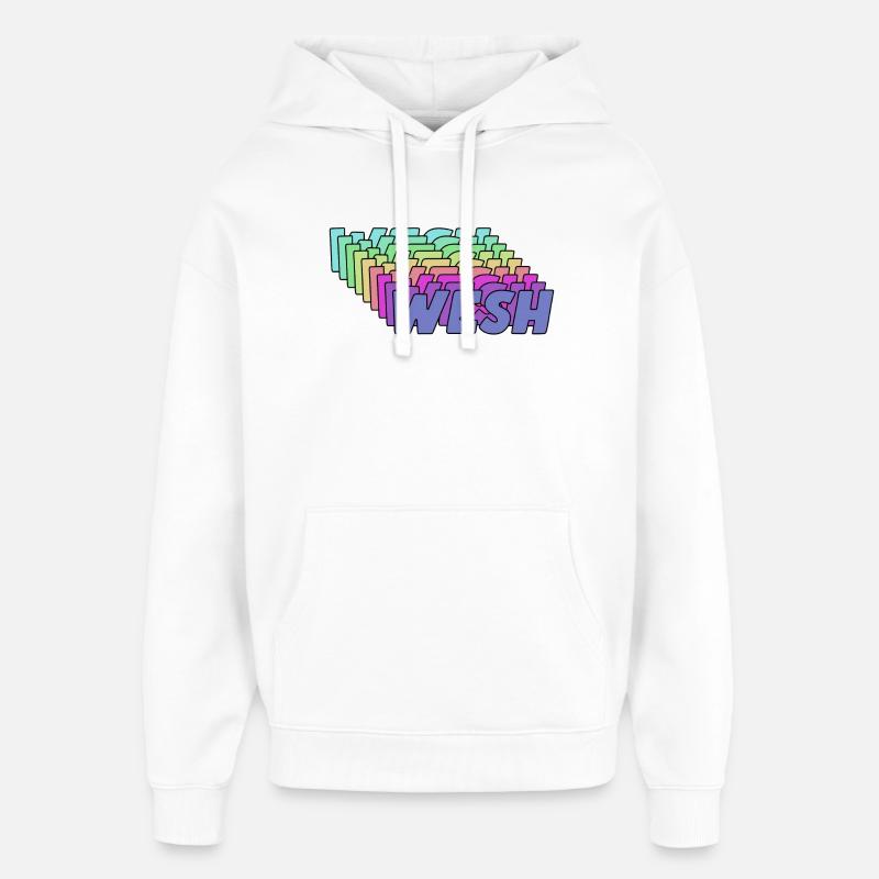 Wesh - Sweat à capuche unisexe Stanley/Stella Oversized - blanc