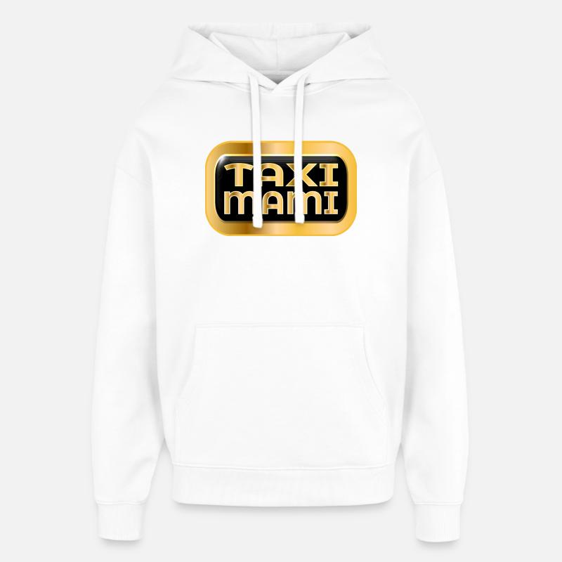 MÈRE CHAUFFEUR - MAMAN TAXI - Sweat à capuche unisexe Stanley/Stella Oversized - blanc