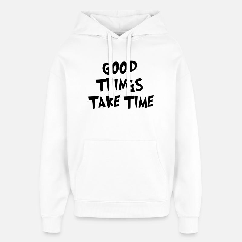 GOOD THINKS - Sweat à capuche unisexe Stanley/Stella Oversized - blanc