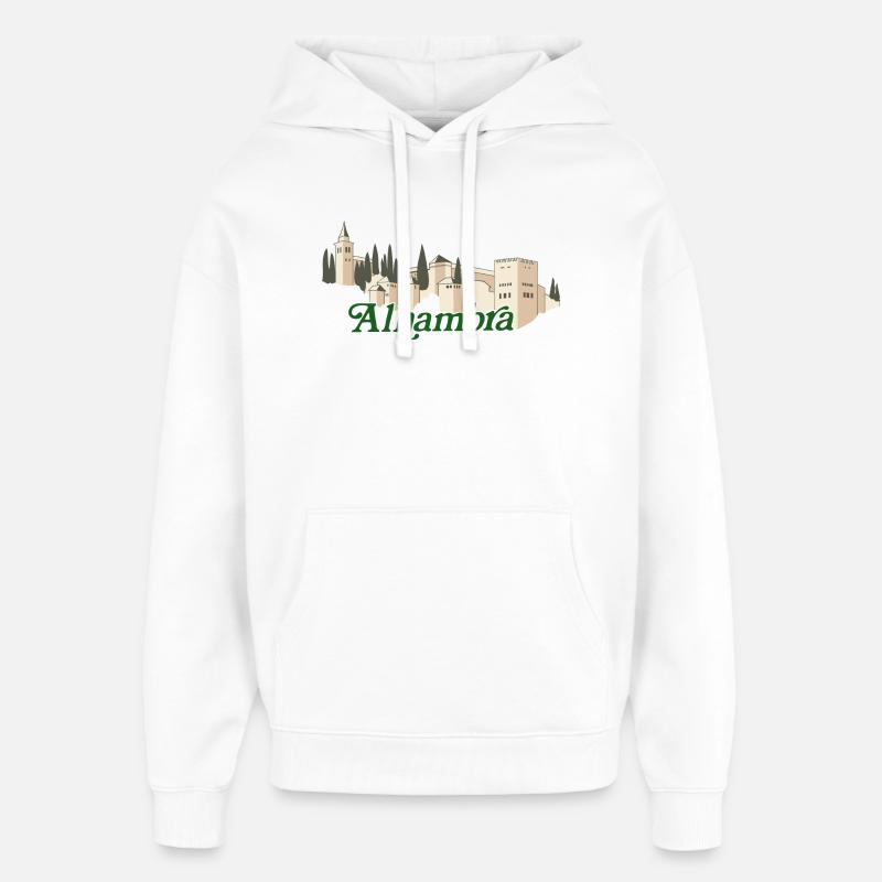 Alhambra - Sweat à capuche unisexe Stanley/Stella Oversized - blanc