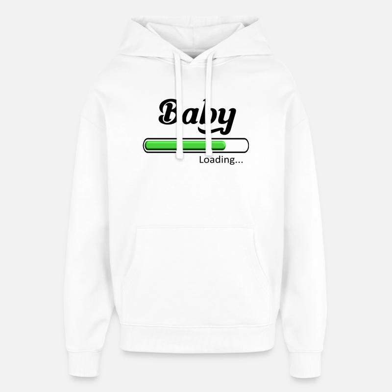 Baby loading. - Sweat à capuche unisexe Stanley/Stella Oversized - blanc