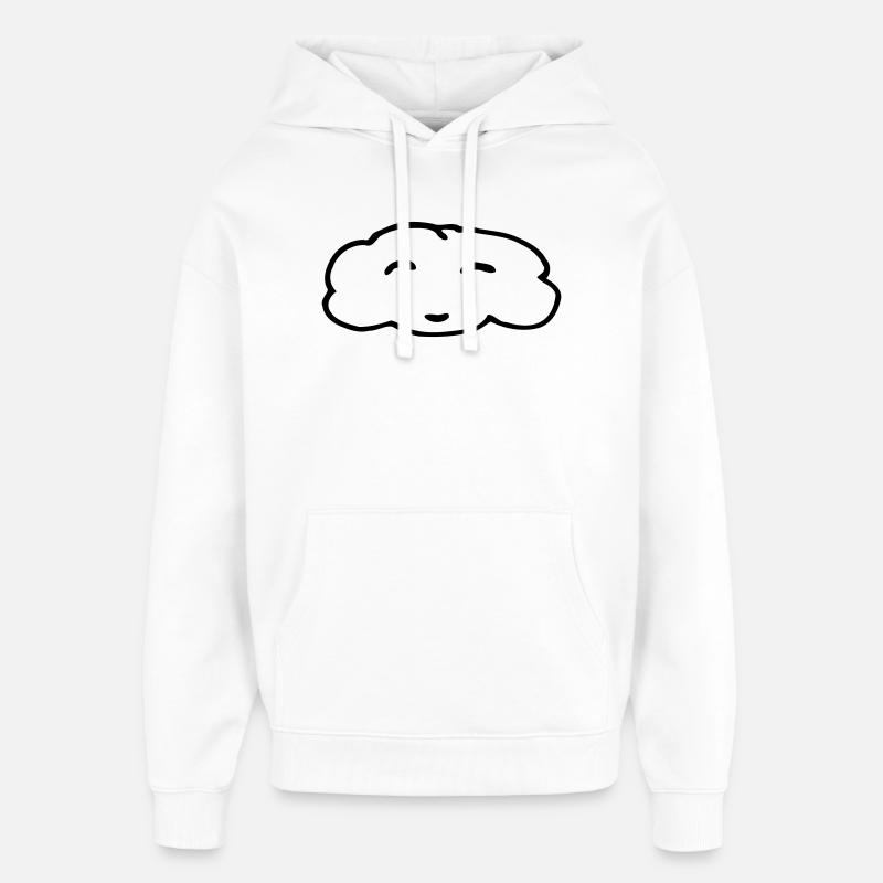 Nuage - Sweat à capuche unisexe Stanley/Stella Oversized - blanc