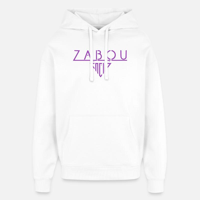 Zabou - Sweat à capuche unisexe Stanley/Stella Oversized - blanc