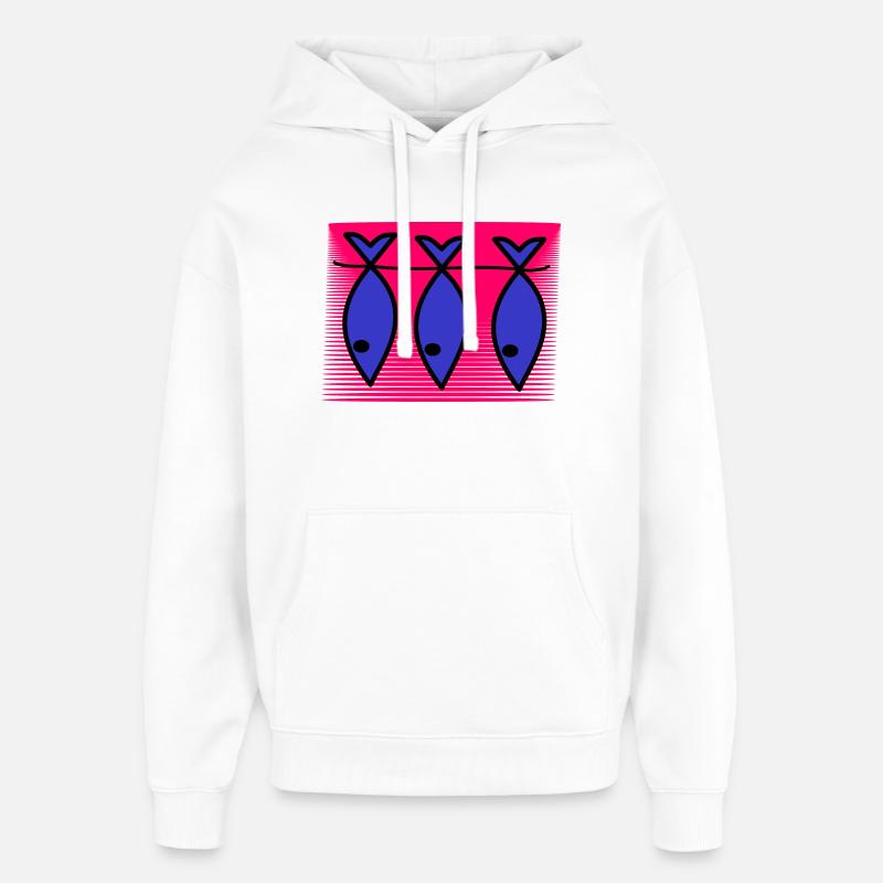 RETRAITE. BONNE RETRAITE. JOYEUSE RETRAITE - Sweat à capuche unisexe Stanley/Stella Oversized - blanc
