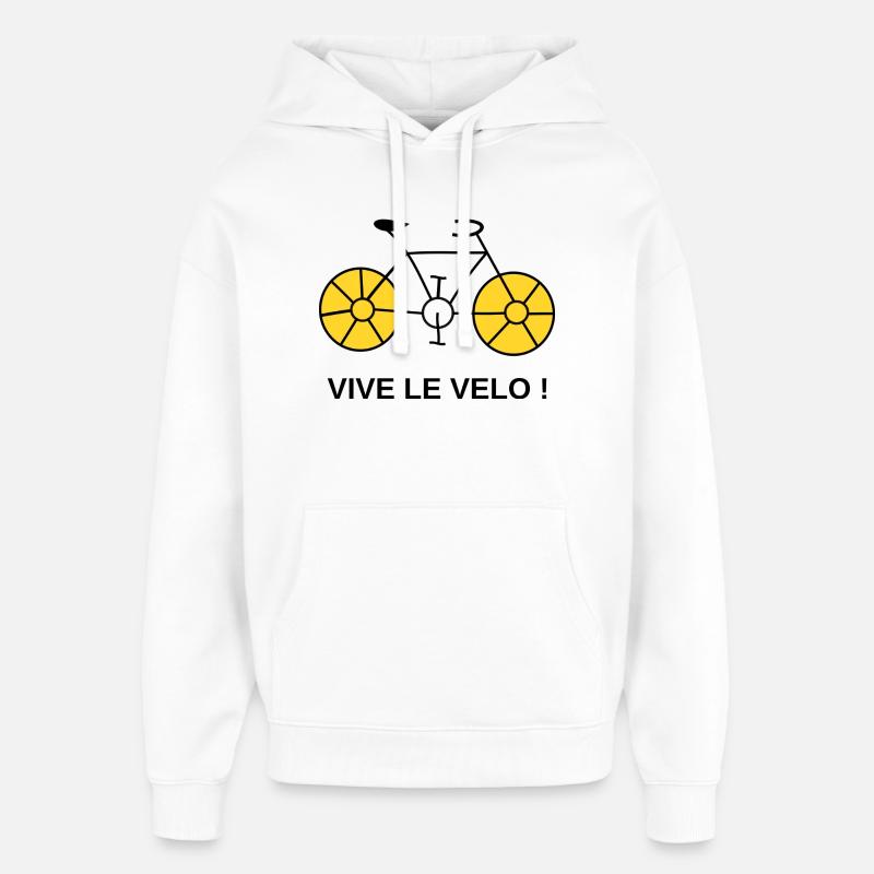 RETRAITE. BONNE RETRAITE. JOYEUSE RETRAITE - Sweat à capuche unisexe Stanley/Stella Oversized - blanc