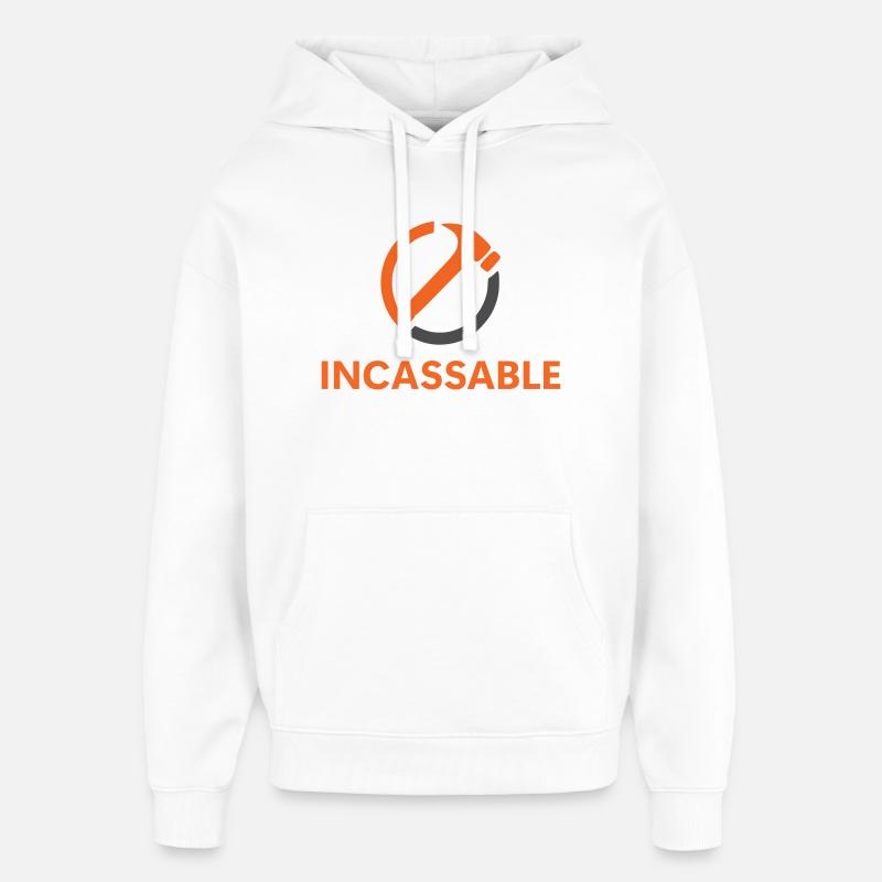 Incassable - Sweat à capuche unisexe Stanley/Stella Oversized - blanc