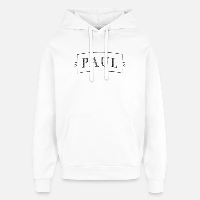 Le nom de Paul - Sweat à capuche unisexe Stanley/Stella Oversized - blanc