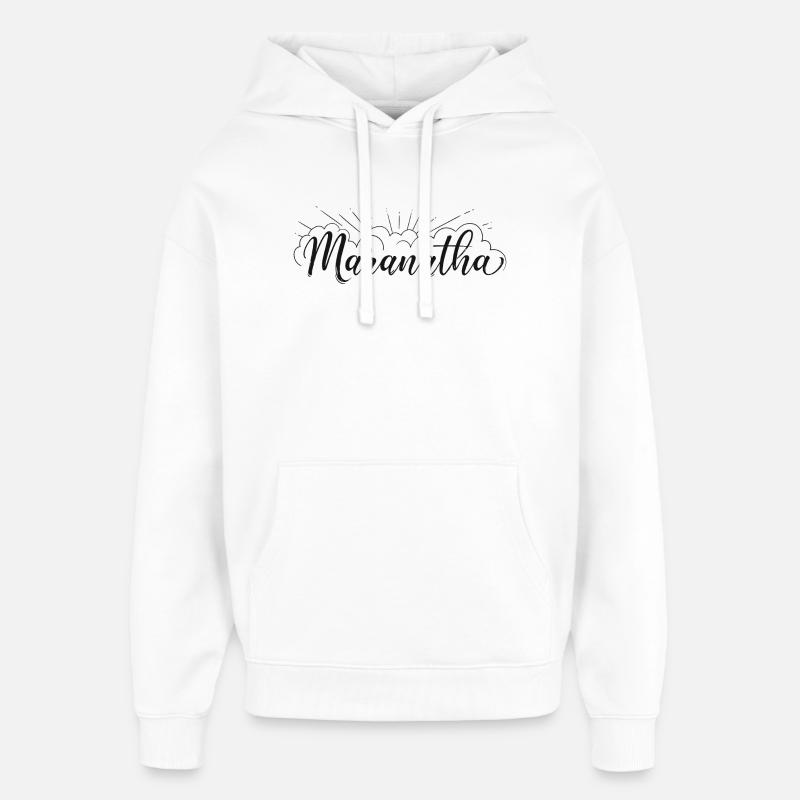 Maranatha - Sweat à capuche unisexe Stanley/Stella Oversized - blanc