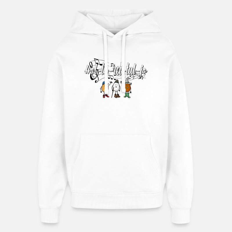 Randonnée entre amis - Sweat à capuche unisexe Stanley/Stella Oversized - blanc