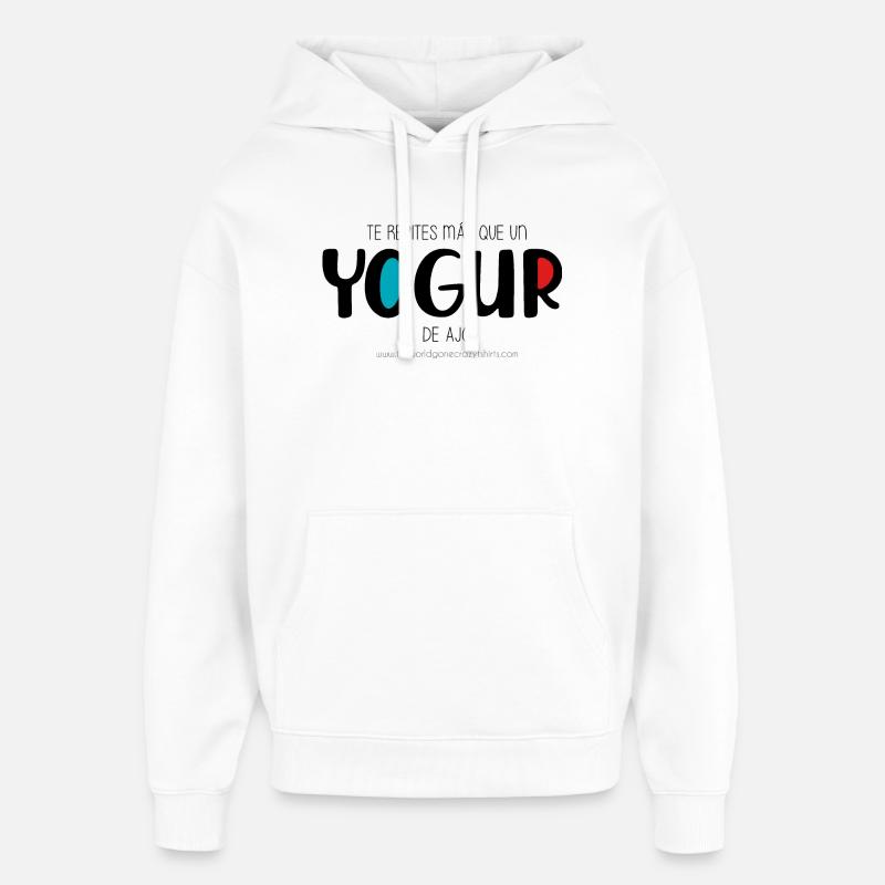 Yaourt à l’ail - Sweat à capuche unisexe Stanley/Stella Oversized - blanc