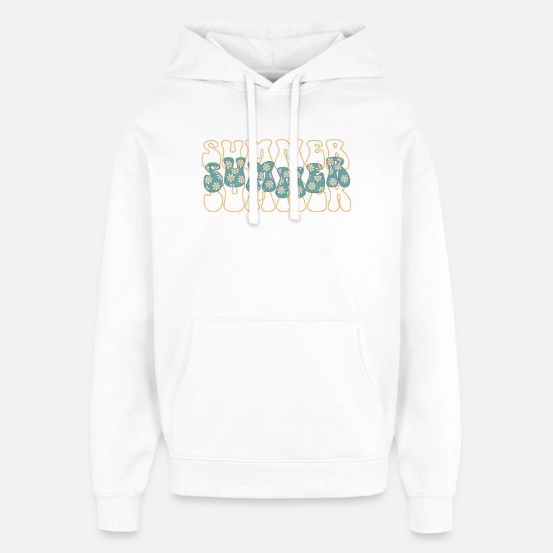 Été - Sweat à capuche unisexe Stanley/Stella Oversized - blanc