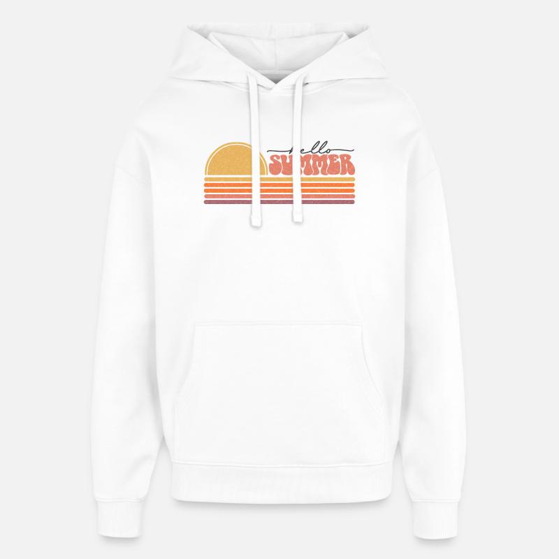 Été - Sweat à capuche unisexe Stanley/Stella Oversized - blanc