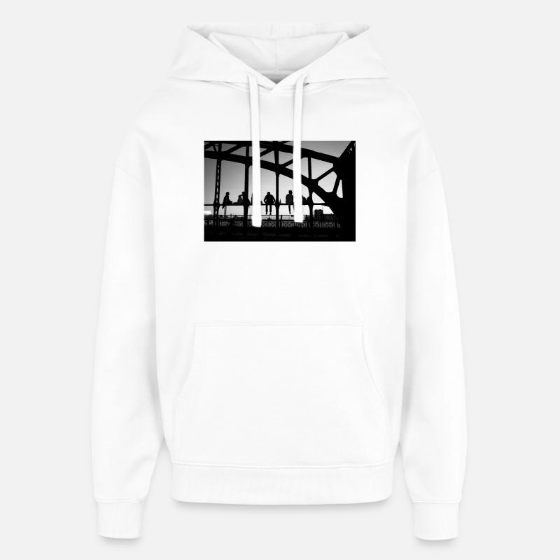 Soir - Sweat à capuche unisexe Stanley/Stella Oversized - blanc