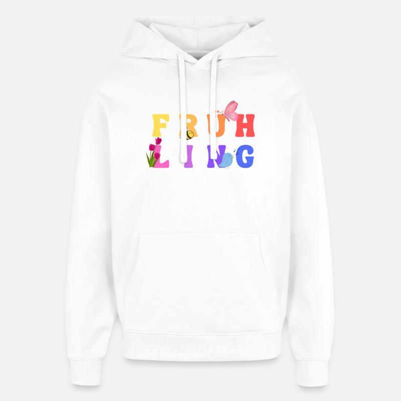 Printemps - Saison - Sweat à capuche unisexe Stanley/Stella Oversized - blanc