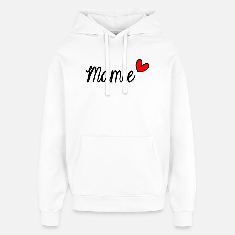 MAMIE. GRAND-MERE - Sweat à capuche unisexe Stanley/Stella Oversized - blanc