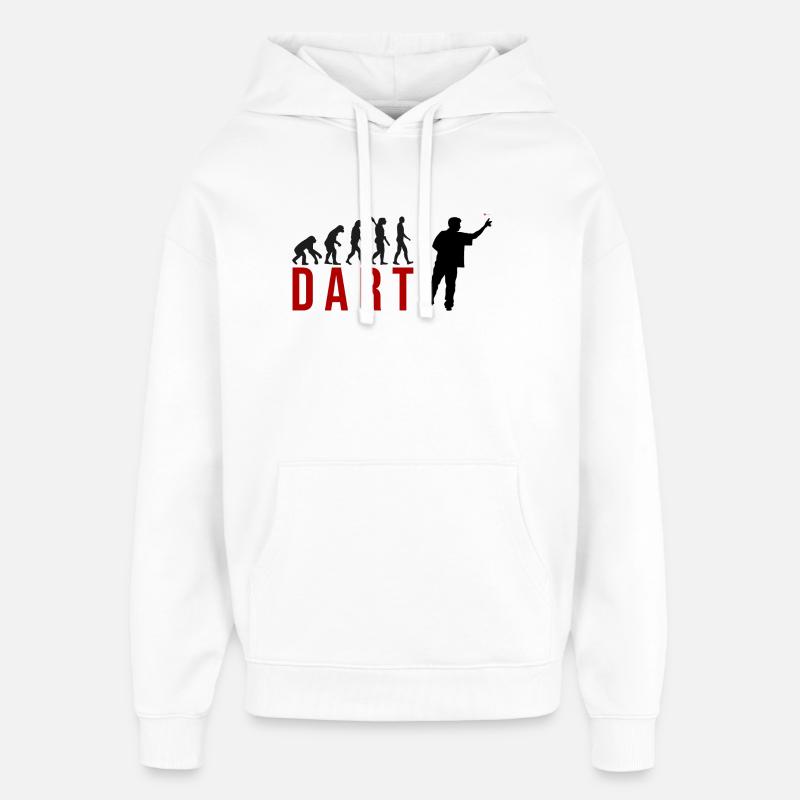 Ecolution Dart - Oversized Unisex Hoodie von Stanley/Stella - Weiß