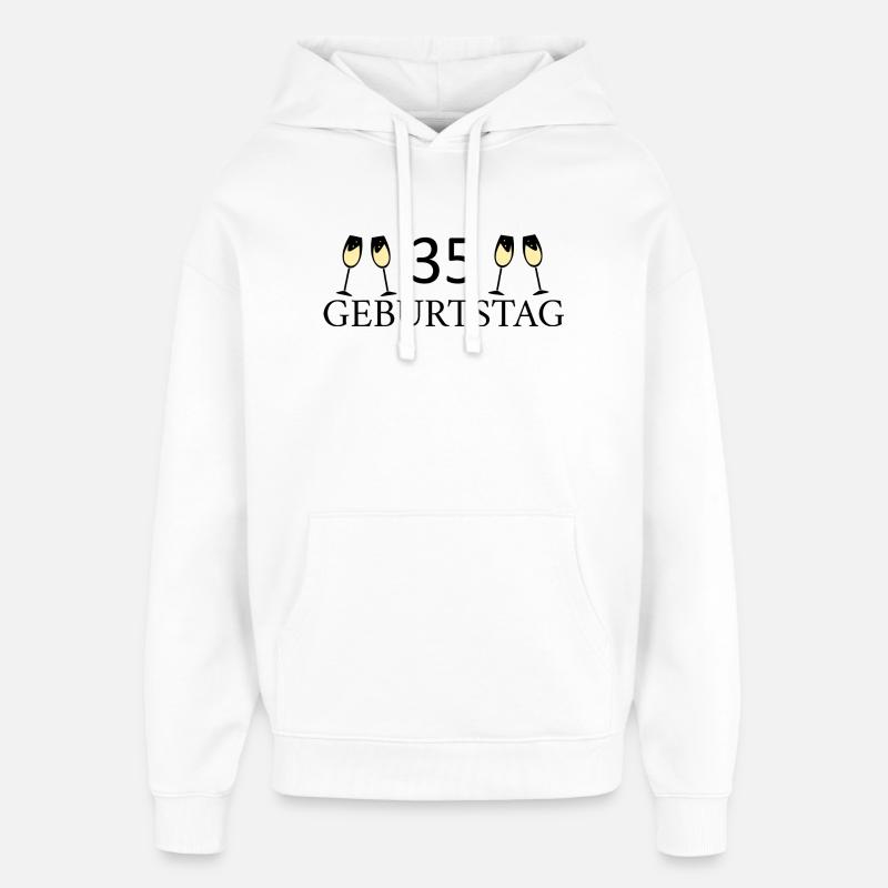 35e anniversaire 35 ans - Sweat à capuche unisexe Stanley/Stella Oversized - blanc