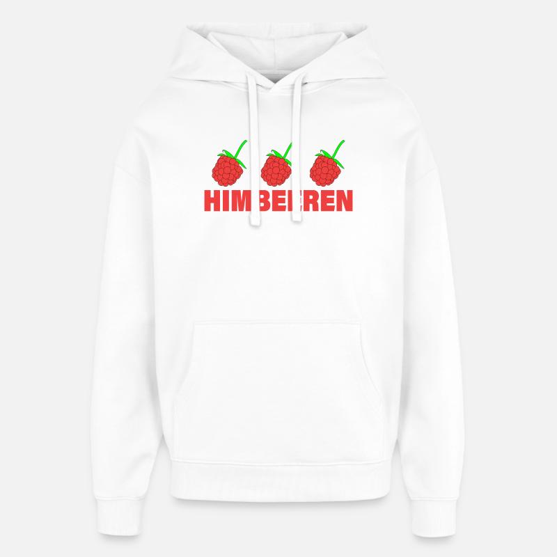 FRAMBOISES - Sweat à capuche unisexe Stanley/Stella Oversized - blanc