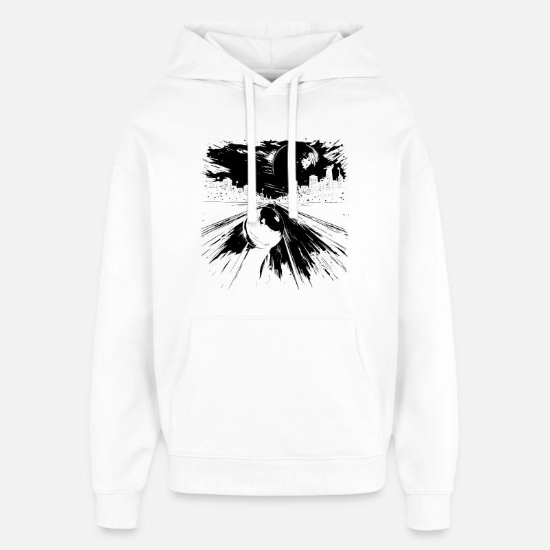 Bowling - Oversized Unisex Hoodie by Stanley/Stella - white