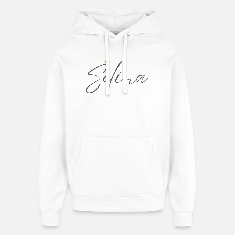 Selina Princess Crown, Esthétique Chemise - Sweat à capuche unisexe Stanley/Stella Oversized - blanc