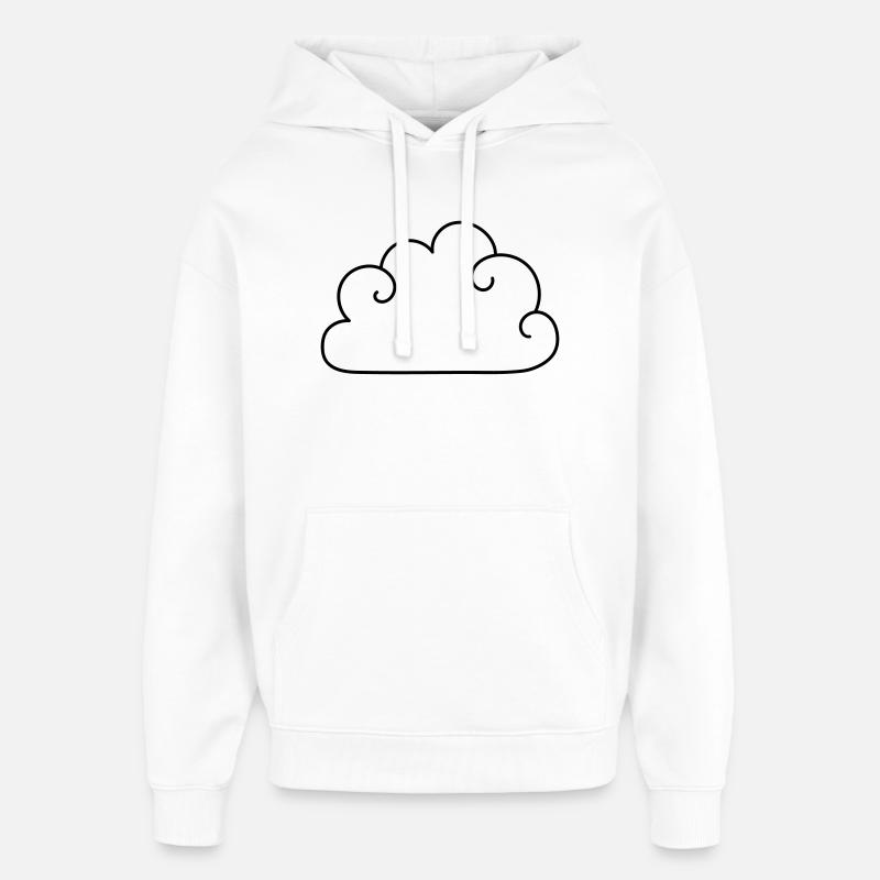 Nuage - Sweat à capuche unisexe Stanley/Stella Oversized - blanc