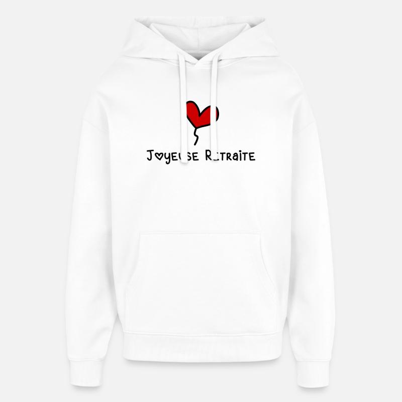 RETRAITE - Sweat à capuche unisexe Stanley/Stella Oversized - blanc