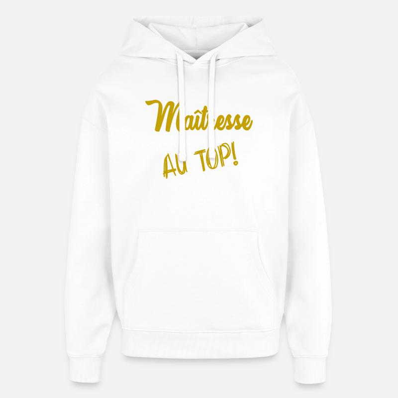 MAÎTRESSE - Sweat à capuche unisexe Stanley/Stella Oversized - blanc