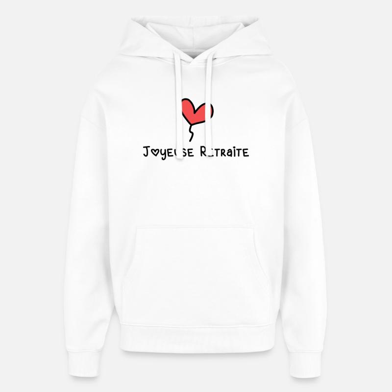 RETRAITE - Sweat à capuche unisexe Stanley/Stella Oversized - blanc