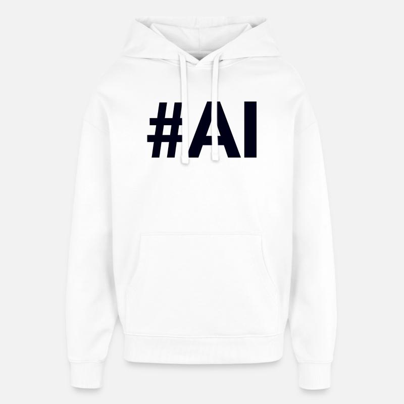 AI Artificial Intelligence - Oversized Unisex Hoodie von Stanley/Stella - Weiß