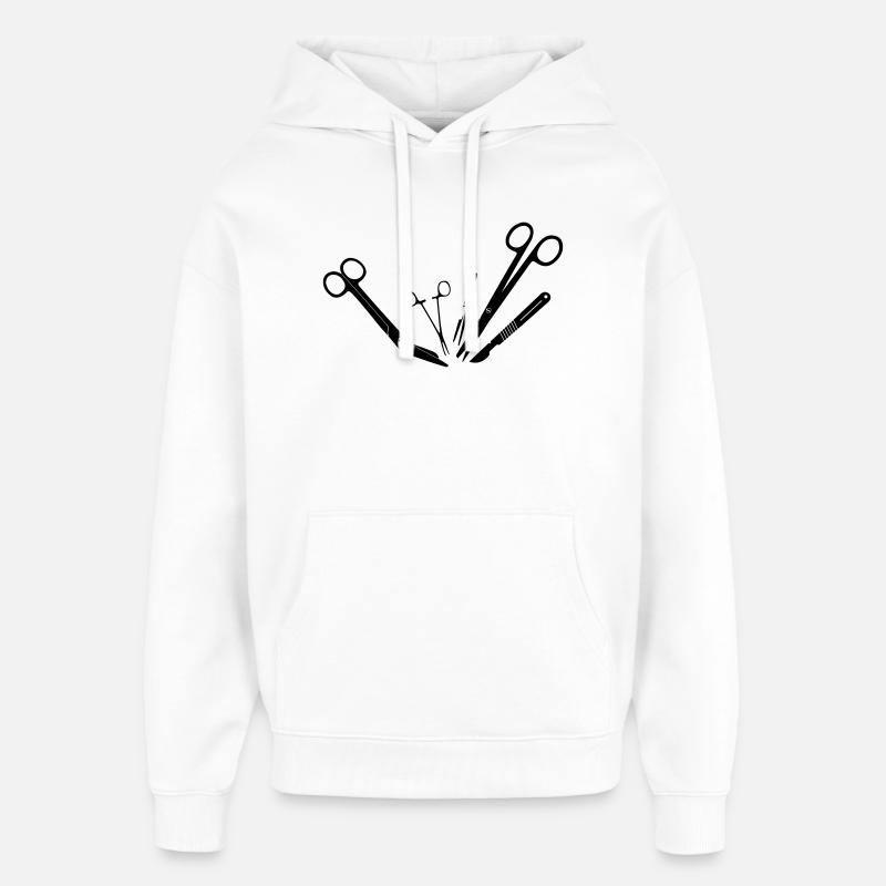 Outils d’exploitation - Sweat à capuche unisexe Stanley/Stella Oversized - blanc