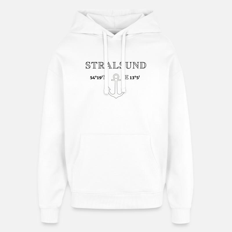 Stralsund - Sweat à capuche unisexe Stanley/Stella Oversized - blanc