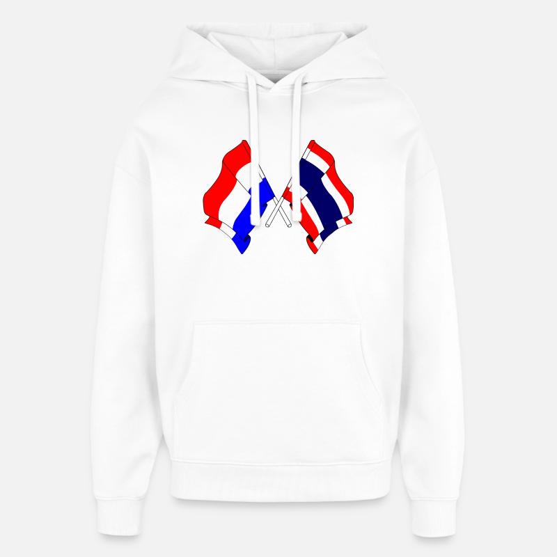 Drapeau Pays-Bas Thaïlande - Sweat à capuche unisexe Stanley/Stella Oversized - blanc