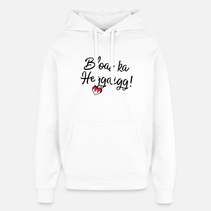 Bloas ka Heggdigg ! - Sweat à capuche unisexe Stanley/Stella Oversized - blanc