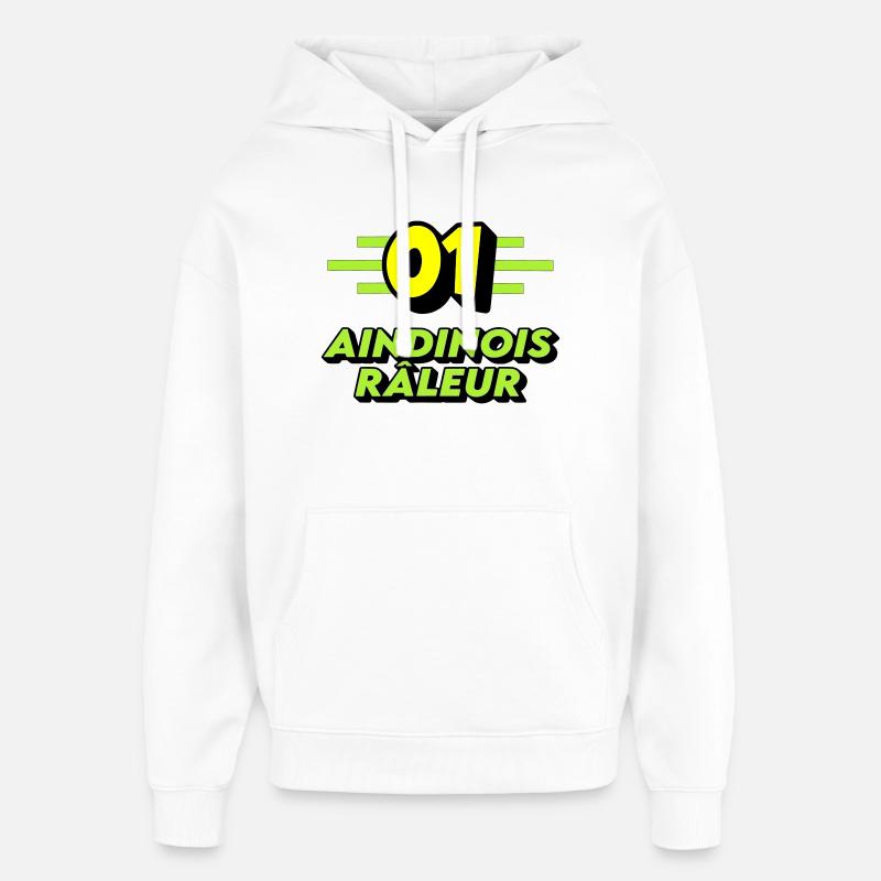 Aindinois râleur - Sweat à capuche unisexe Stanley/Stella Oversized - blanc