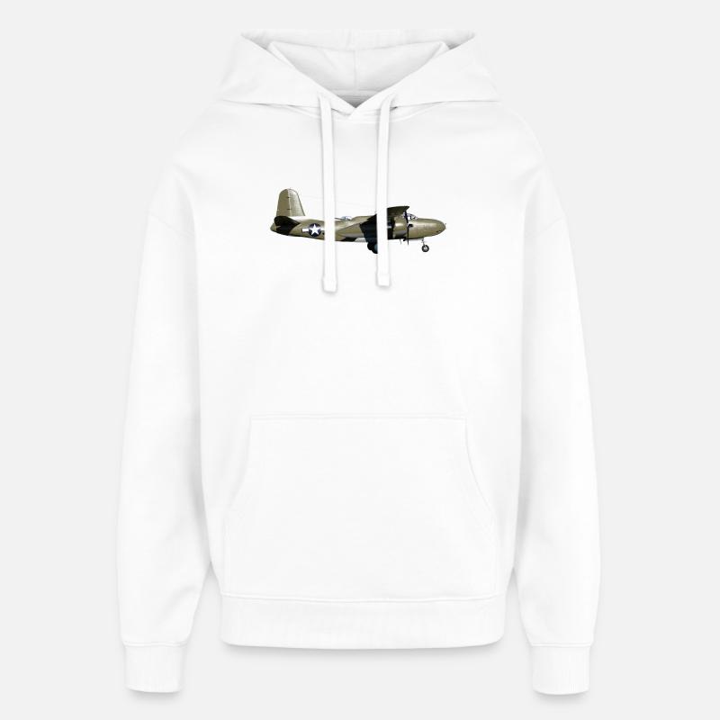 A-20 Havoc - Sweat à capuche unisexe Stanley/Stella Oversized - blanc