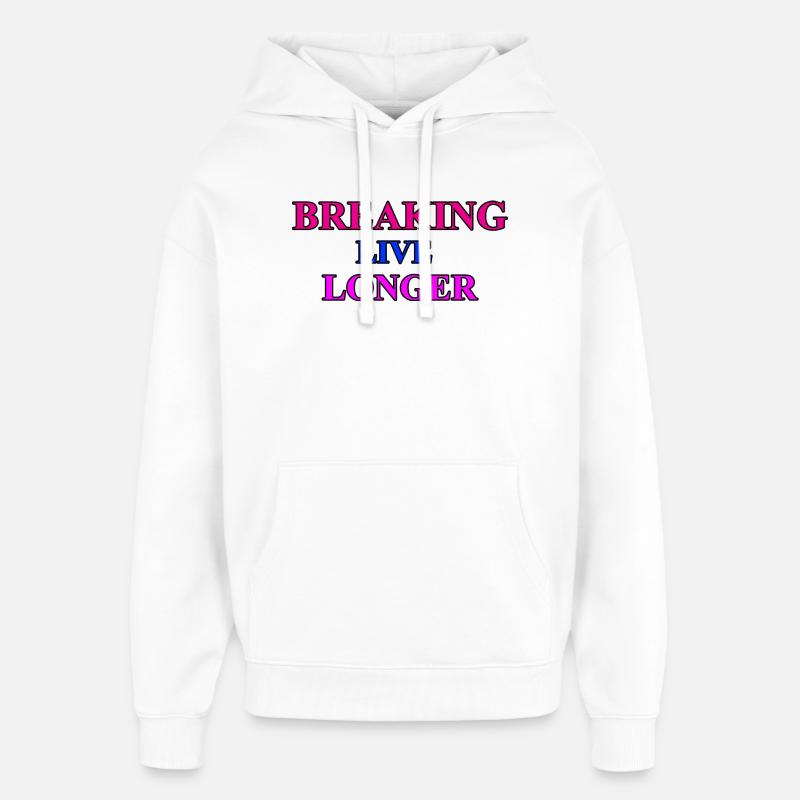 Breaking - danse - Sweat à capuche unisexe Stanley/Stella Oversized - blanc