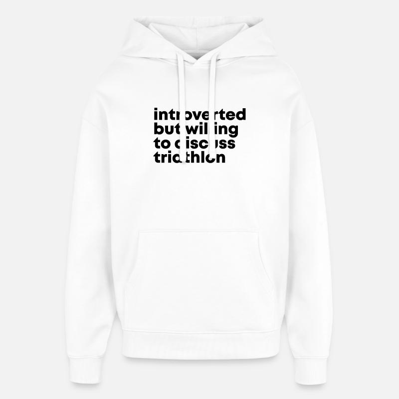 triathlon - Sweat à capuche unisexe Stanley/Stella Oversized - blanc