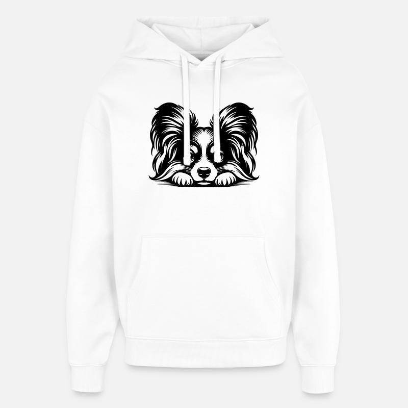 Tête de papillon avec pattes - Sweat à capuche unisexe Stanley/Stella Oversized - blanc