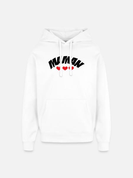 Mom / Mother's Day - Oversized Unisex Hoodie by Stanley/Stella - white