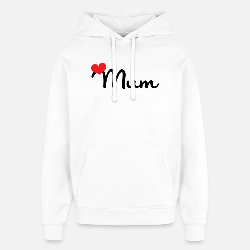 Maman d'Amour - Fête des Mères - Sweat à capuche unisexe Stanley/Stella Oversized - blanc